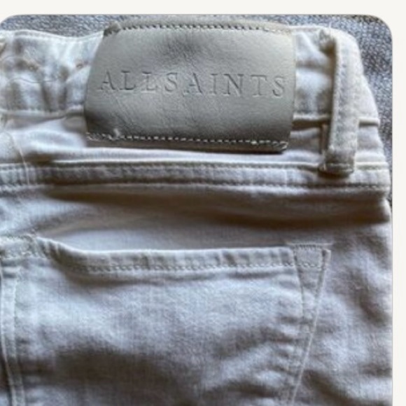 All Saints White Women's Jeans - Picture 6 of 6